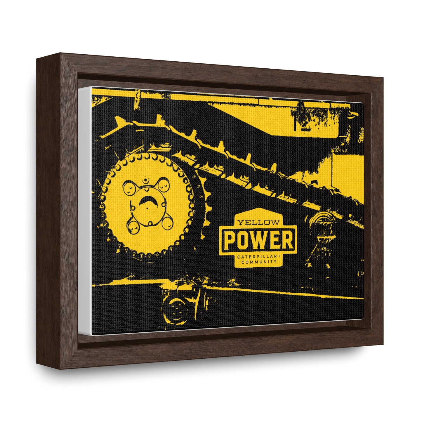 Yellow Tracks Gallery Canvas Wraps, Horizontal Frame