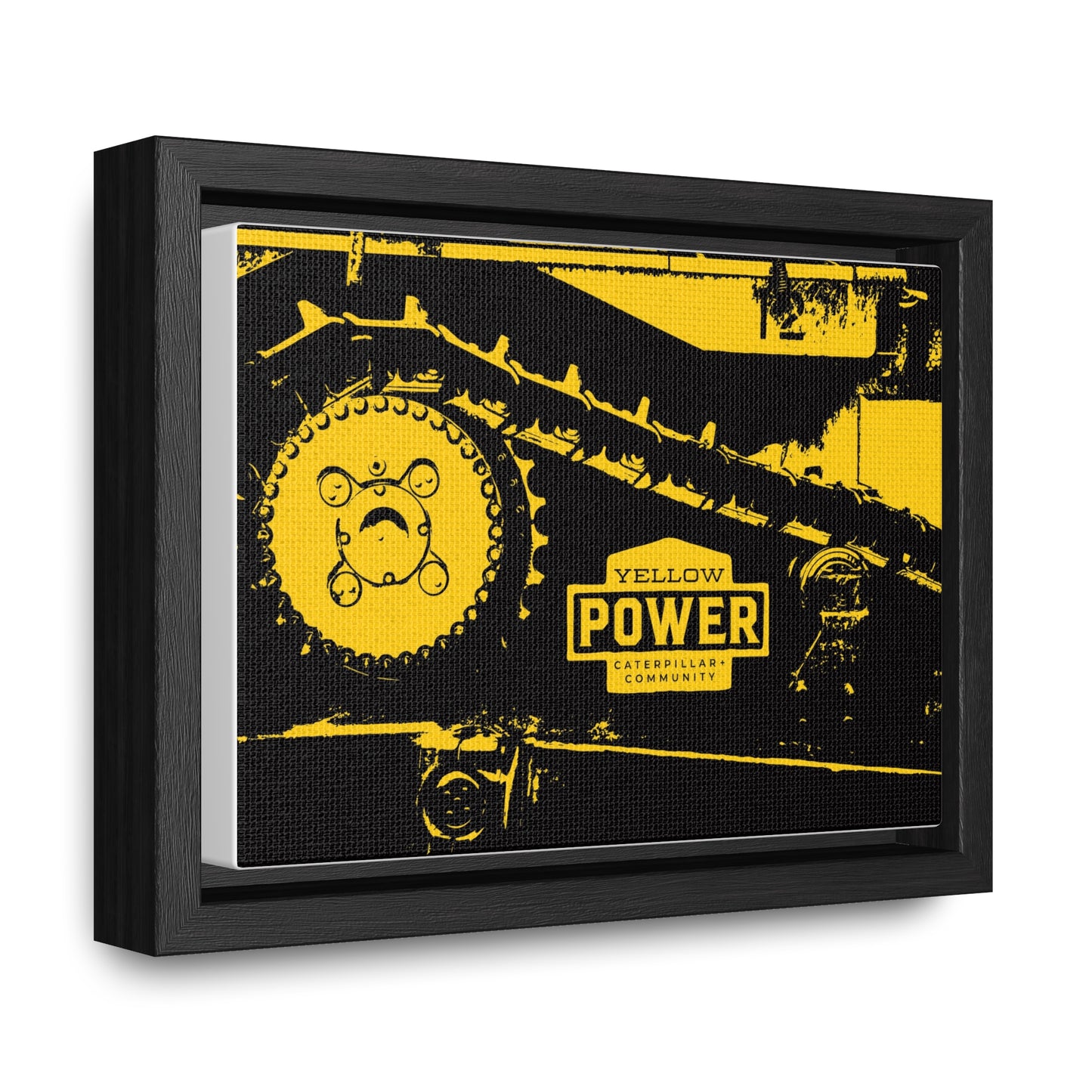 Yellow Tracks Gallery Canvas Wraps, Horizontal Frame