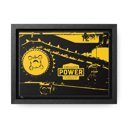 Yellow Tracks Gallery Canvas Wraps, Horizontal Frame