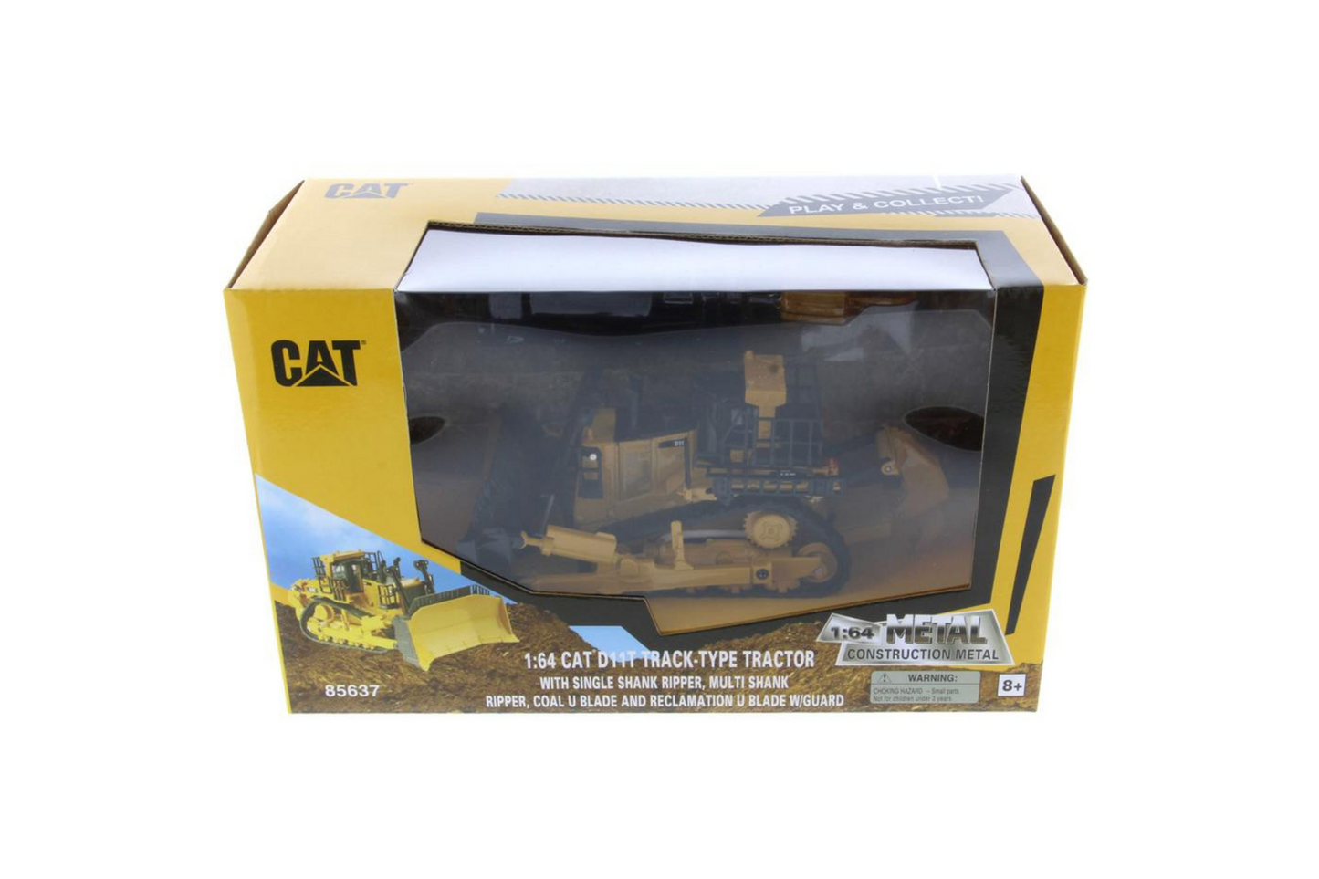 1:64 Cat D11 Dozer with 2 Blades and Rear Rippers