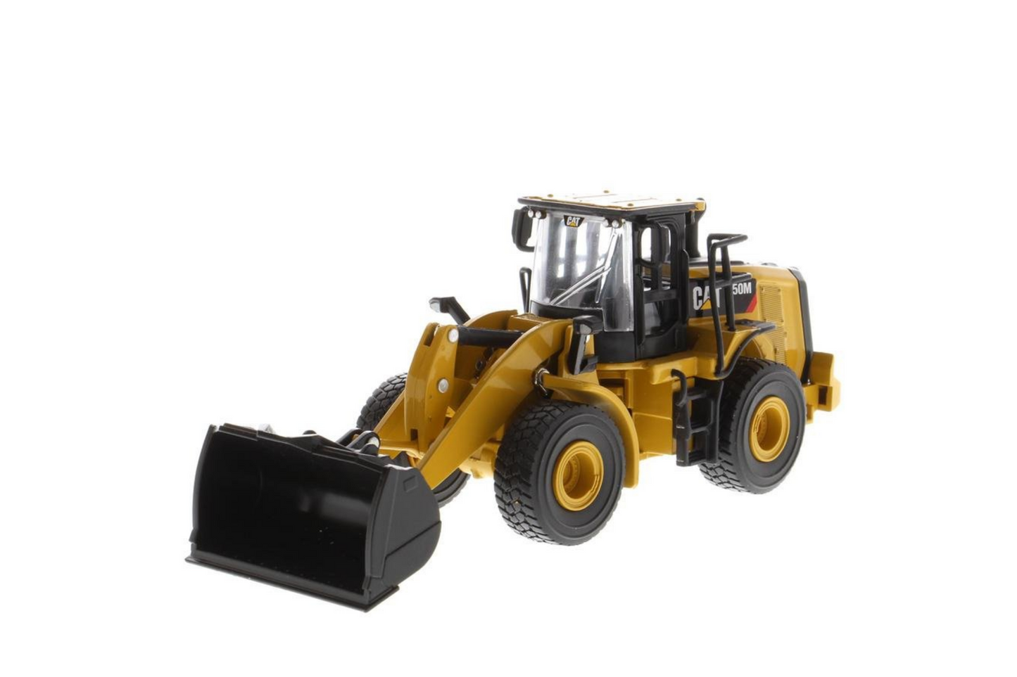 1:64 Cat 950M Wheel Loader with Log Fork + Bucket Attachment (Comes with 2 Log Poles)