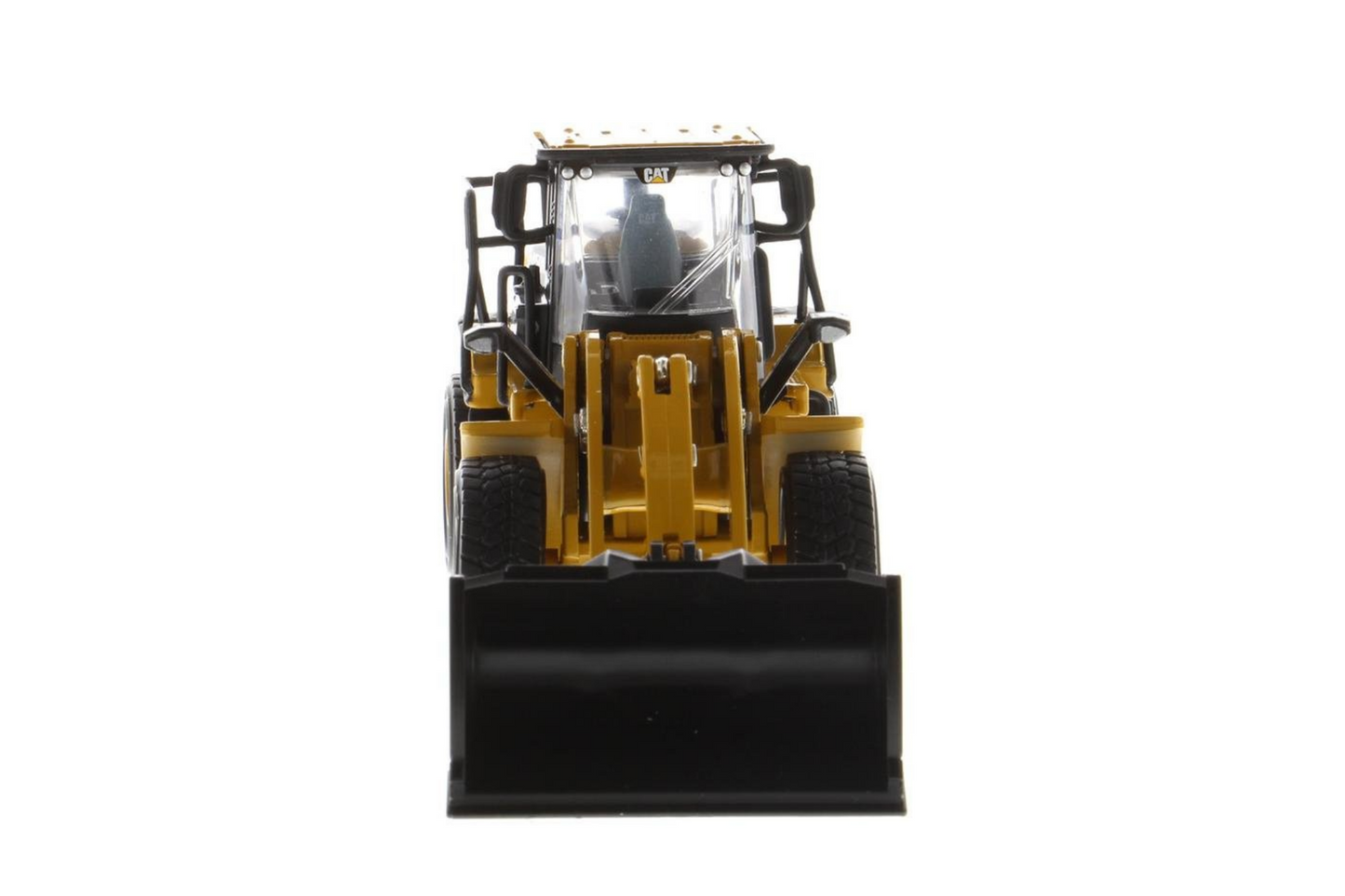 1:64 Cat 950M Wheel Loader with Log Fork + Bucket Attachment (Comes with 2 Log Poles)