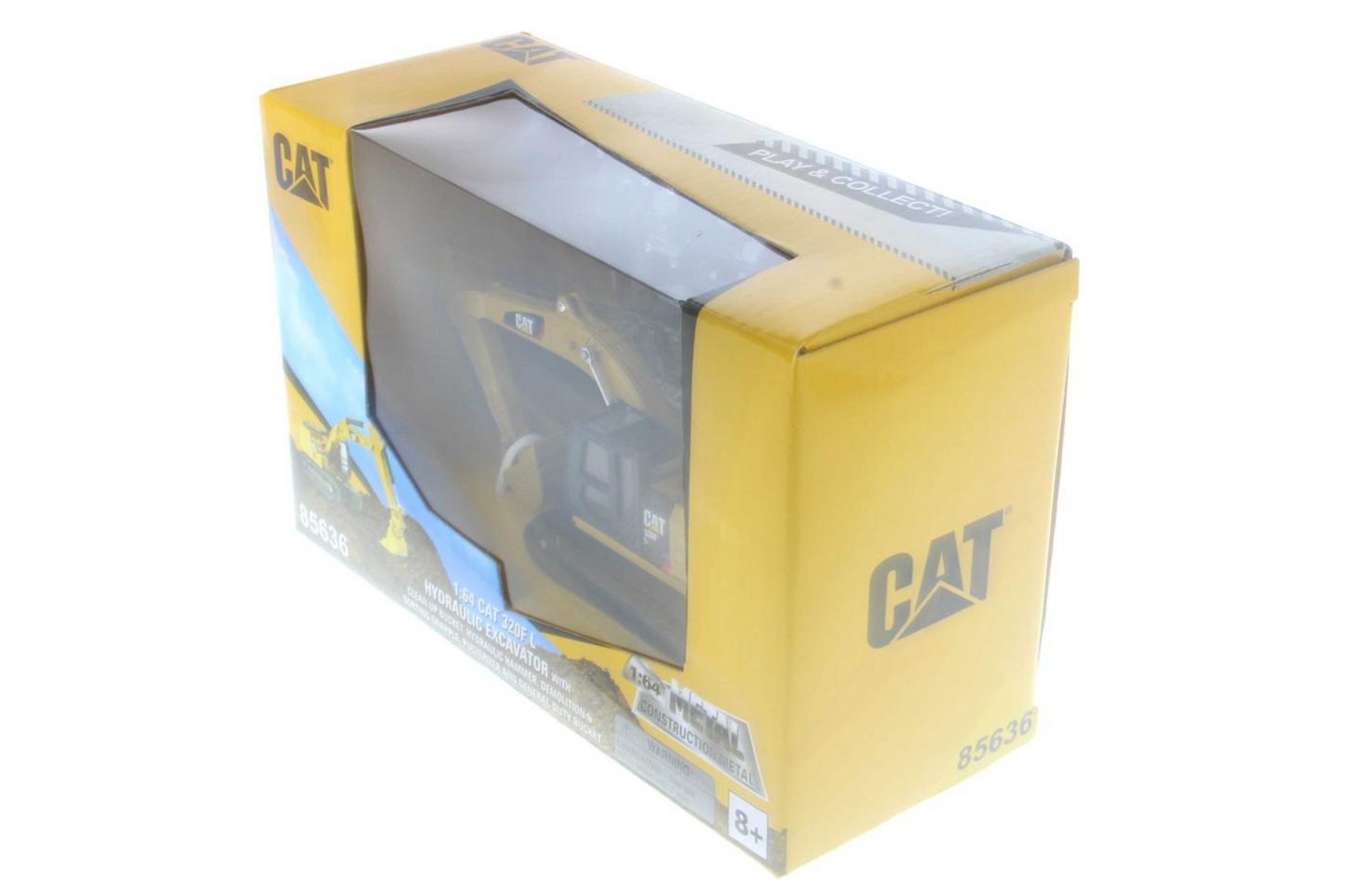 1:64 Cat 320F L Hydraulic Excavator with 5 New Work Tools