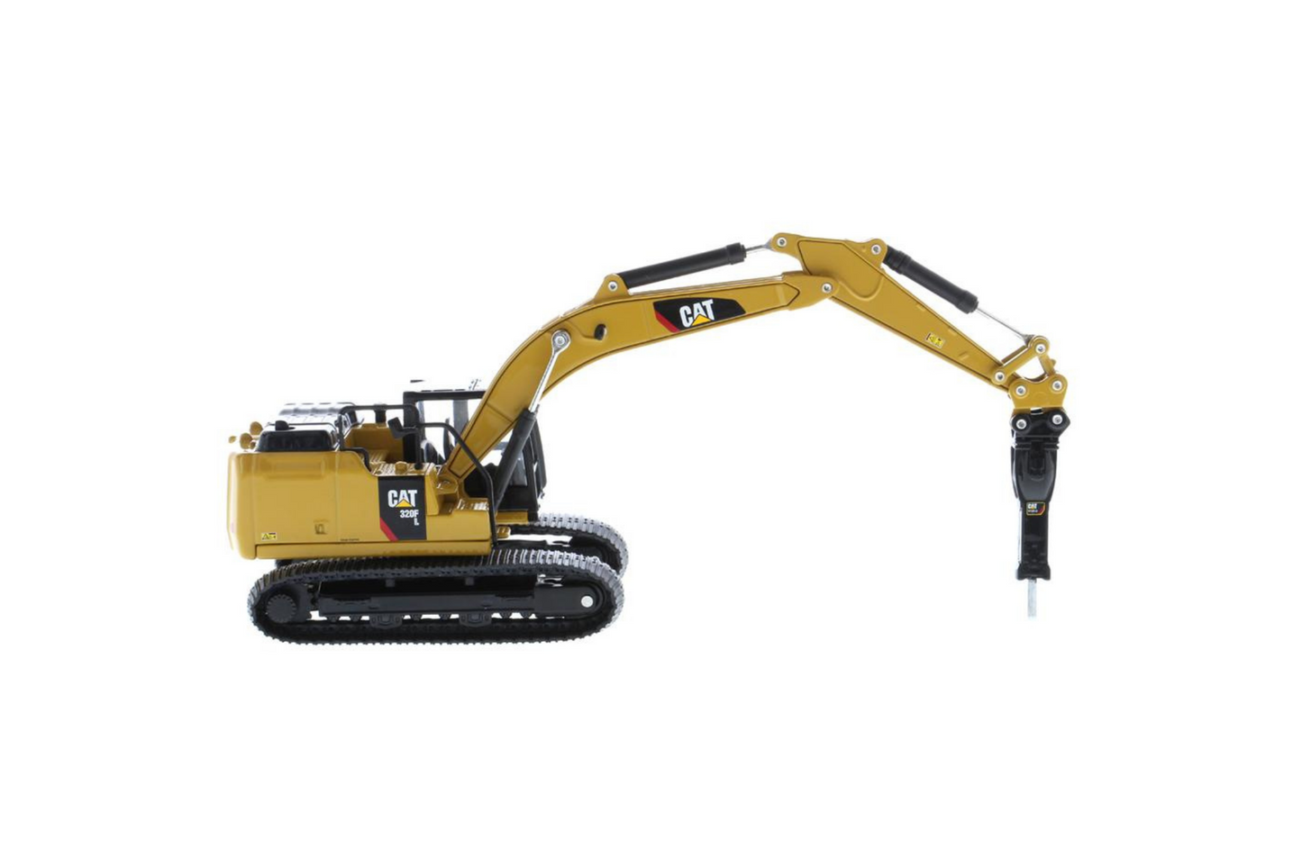 1:64 Cat 320F L Hydraulic Excavator with 5 New Work Tools