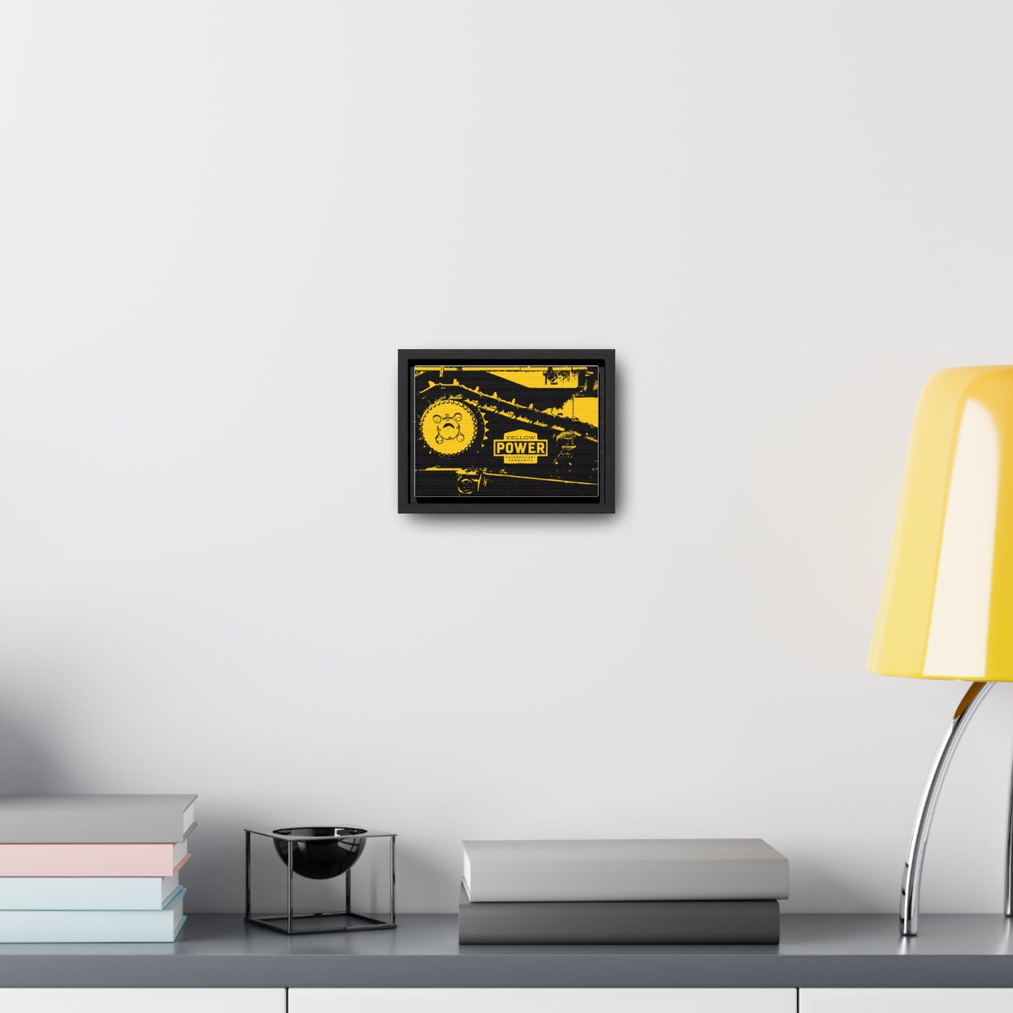 Yellow Tracks Gallery Canvas Wraps, Horizontal Frame