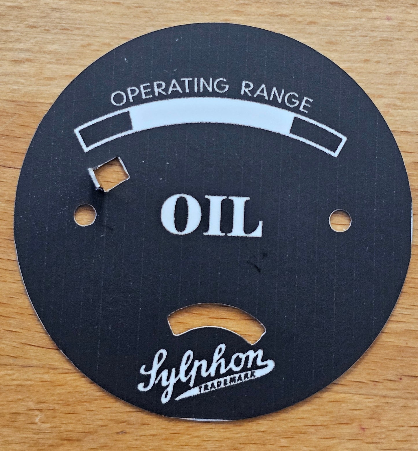 Sylphon 2 5/8" Oil Gauge Face